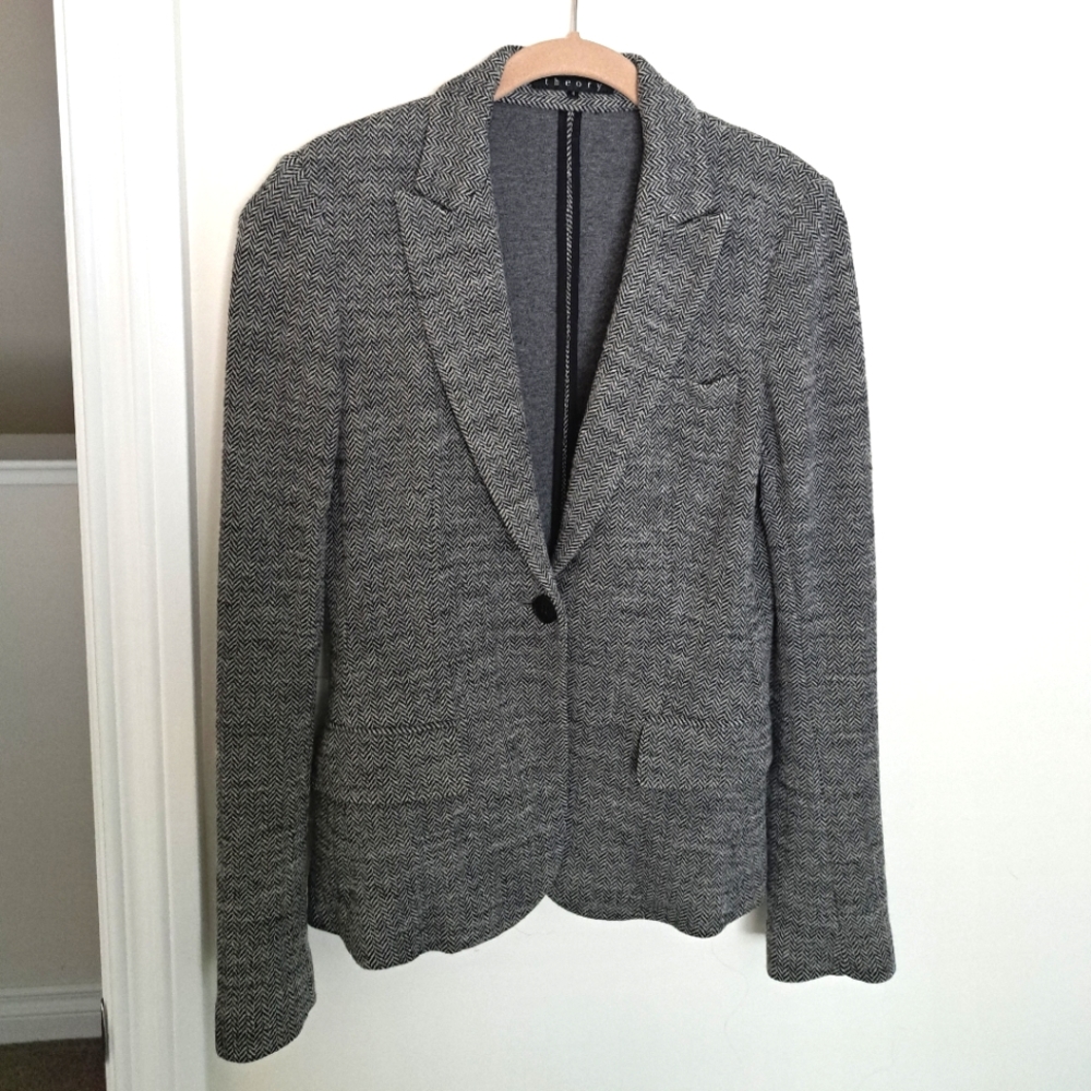 THEORY Wool Grey Blazer